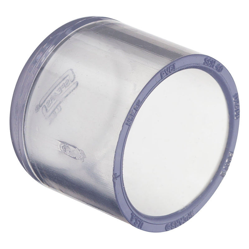 Spears Cap Clear PVC 1/4 to 8 in. Socket Schedule 40